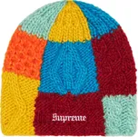 Supreme Block Knit Beanie / Multicolor Barva: Modrá, Velikost: OS