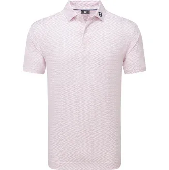 FootJoy Wiggle Print Lisle pánské polo, růžové pánské, M
