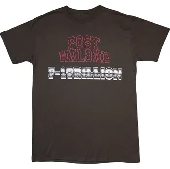 Pánské tričko Post Malone Tričko F-1 Trillion Back Print Unisex Grey XL