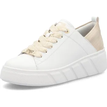 Dámské tenisky DÁMSKÉ TENISKY RIEKER W2602-81 BÍLÁ Barva: BÍLÁ, Velikost: 43