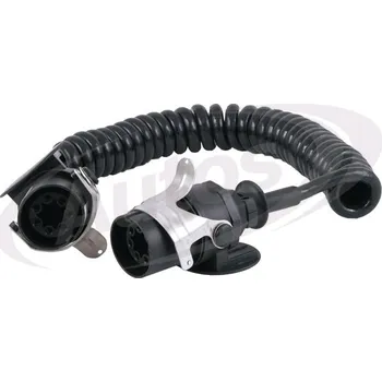 Auto elektroinstalace Kabel propojovací 7pin 24v abs/ebs/adr spirálový 4,5m s koncovkami 0045610_A, , ,