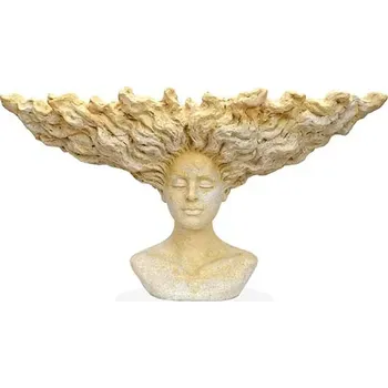Zahradní dekorace Stylový květináč Dámská hlava bez podstavce