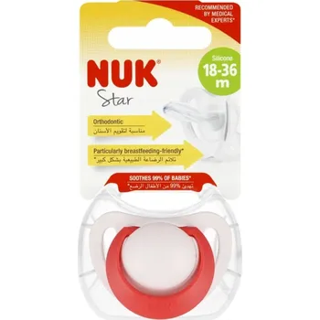 dudlíky Ortodontická silikonová Dudlík NUK, 18 m +