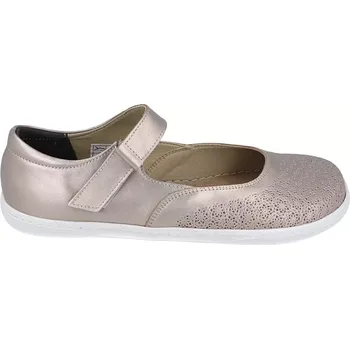 Dámské sandále Barefoot kožené balerínky Mintaka - zlaté 37