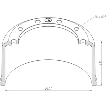 Brzdový buben Buben brzdový 420x227 bpw eco maxx, eco plus 2 0126738_A, , ,