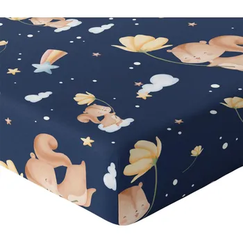 Prostěradlo PROSTĚRADLO DĚTSKOU POSTÝLKU 160x80 S VYPADAJÍCÍM PÁSEM HRUBÁ BAVLNA 100% POLSKÝ VÝROBEK