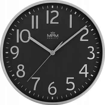 Hodiny Nástěnné hodiny MPM Quality černé 29,2 cm
