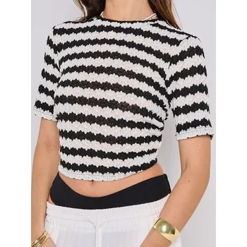 Sinsay - Halenka s krátkými rukávy - vícebarevná - 350EV-MLC - 350EV-MLC-XL