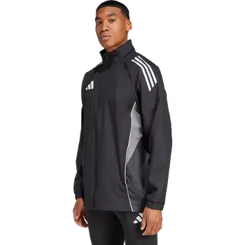 Pánská casual bunda Pánská bunda s podšívkou Adidas Tiro 25 Competiton Allweather černá