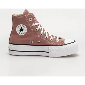 Dámská běžecká obuv Converse Chuck Taylor All Star Lift Hi (light saddle/natural ivory) 36.5, hnědá