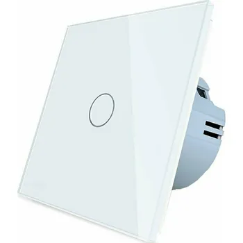 vypínač WELAIK skleněný dotykový vypínač kompletní ř.1- bílý