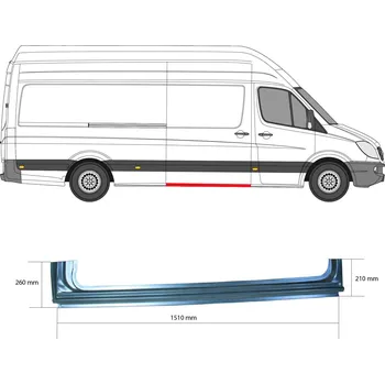 Blatník karosérie KLOKKERHOLM Boční stěna KK 3547004