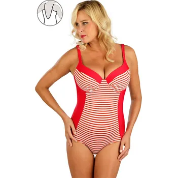 Dámské plavky Jednodílné plavky s hlubokými košíčky 6E318 LITEX 42