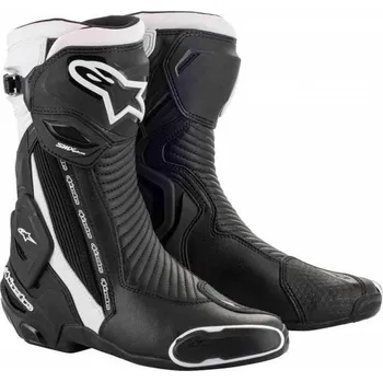 Moto obuv Boty SMX PLUS 2, ALPINESTARS (černá/bílá) 2025 42