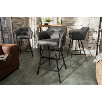 Barová židle Barová židle - Loft, šedá