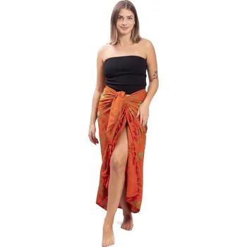 Šátek Sarong BALI BATIK oranžový III.