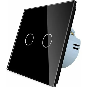 vypínač WELAIK skleněný dotykový vypínač kompletní ř.5- černý