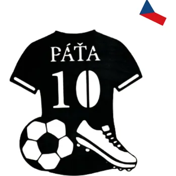 Dřevěná hračka JH WoodArt Personalizovaná fotbalová dekorace 1 ks (Máte doma malého fotbalistu nebo fanouška?)