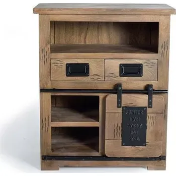 Industriální dřevěná skříňka Jupiter 90cm mango