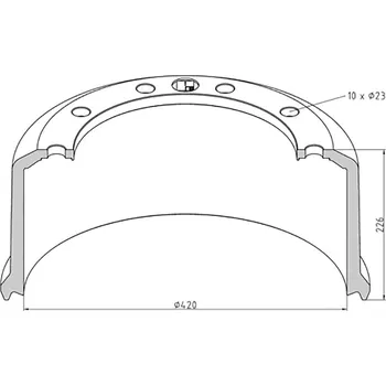 Brzdový buben Buben brzdový 420x226 bpw hs eco-sn4218 0080092_A, , ,