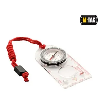 Kompas (buzola) mapový s lupou M-Tac Map Compass - průhledný