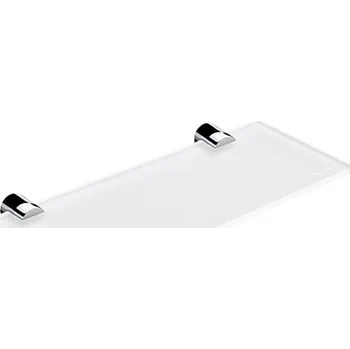 Drátěná police Nimco Koupelnová police bez ohrádky - chrom/mléčné sklo - 30x11,5 cm