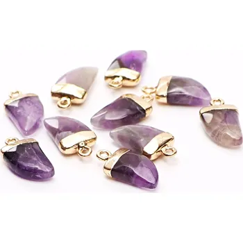 Přívěsek Magieprirody.cz Ametyst fasetový přívěsek Žraločí zub 20x10 mm #ZB170