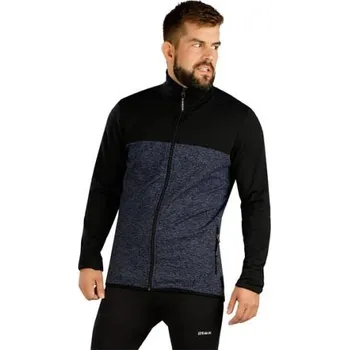 Pánská mikina Pánská mikina na zip Litex 7D227 černo-šedá černá M