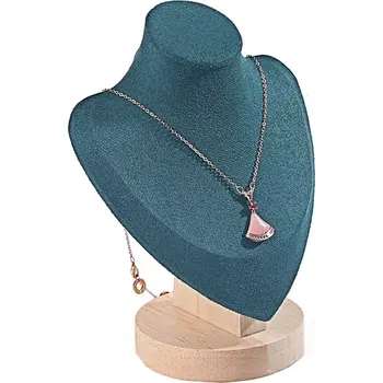 Šperkovnice Stojánek, dekolt na šperky výška 17cm zelená (DRD12Z-1)