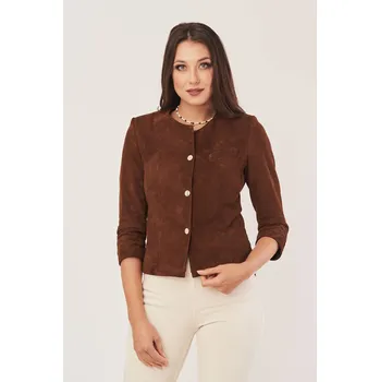 Dámské sako Dámský kožený blejzr (S - 36)