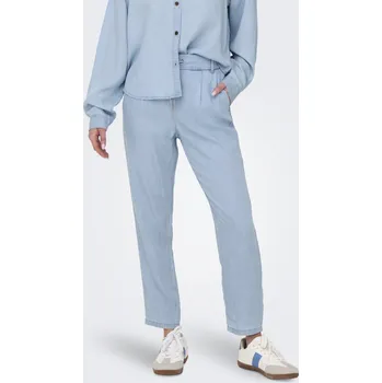 Dámské kalhoty Only dámské kalhoty Poptrash Charis z odlehčené džínoviny světle modré Velikost: M