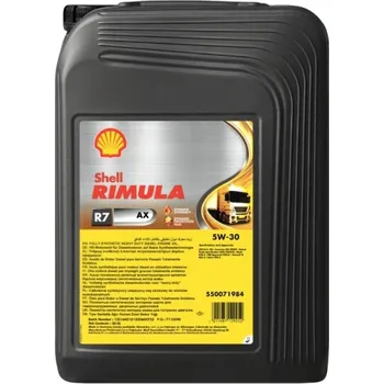 Motorový olej Olej motorový shell rimula r7 ax 5w-30 low saps, syntetický 20 l, nákladní vozy 0272959_A, , ,