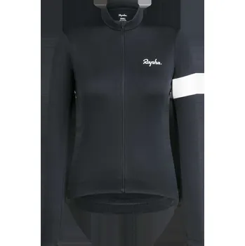 cyklistický dres RAPHA Dámský cyklistický termodres s dlouhými rukávy Rapha Core černá S