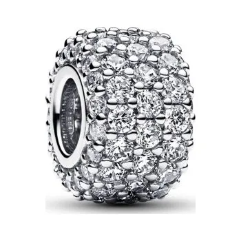 Oblečení a móda Pandora Stříbrný korálek s kubickými zirkony Moments 792820C01 + 2 měsíce na vrácení zboží