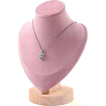 Šperkovnice Stojánek, dekolt na šperky výška 17cm růžová (DRD12R-1)