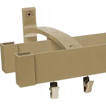 Garnýž VOPPI GARNÝŽ DVOJITÁ MODERN S ŽABKAMI 240 CM INOX (NEREZ)