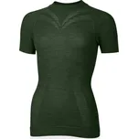 LASTING Dámské merino triko MALBA L/XL ZELENÁ