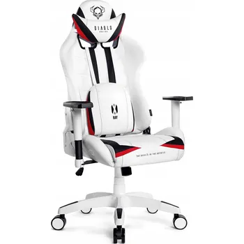 Herní příslušenství Herní křeslo Diablo Chairs X-Ray King Size ekokůže bílé