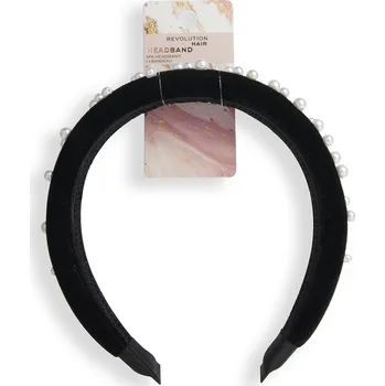 Čelenka Revolution Čelenka do vlasů Black Pearl (Velvet Headband) + 2 měsíce na vrácení zboží