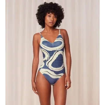 Dámské plavky Dámské jednodílné plavky Summer Allure OP 01 modré - Triumph 38E