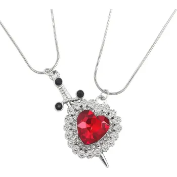 Řetízek Řetízky pro páry - Srdce a meč