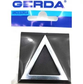 WC štětka Samolepicí označení "WC Trojúhelník" chrom