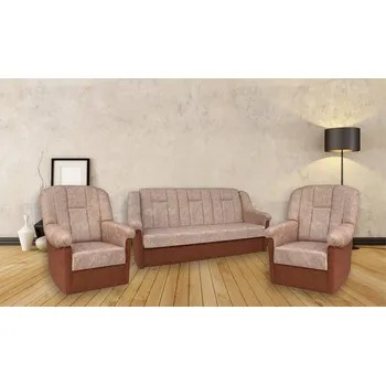 Sedací souprava FN Sedací souprava Panda 3+1+1 Rali 3/hnědá