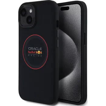 Pouzdro na mobilní telefon Red Bull PU kožený kryt "Red Ring Logo" s MagSafe pro Apple iPhone 14 - modrá