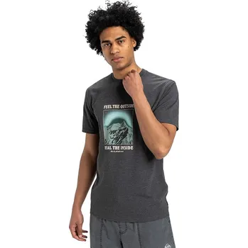 Pánská móda tričko Quiksilver Feel The Outside - KTA0/Tarmac L