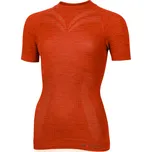 LASTING Dámské merino triko MALBA S ORANŽOVÁ