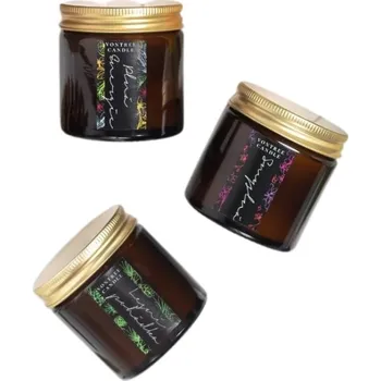 Svíčka Vontree Candle Dárková sada sójových svíček ve skle II. 3 x 60 ml