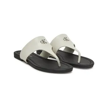 Dámské žabky Žabky Calvin Klein Jeans Flat Sandal Toepost Mg YW0YW01691 Bílá 36