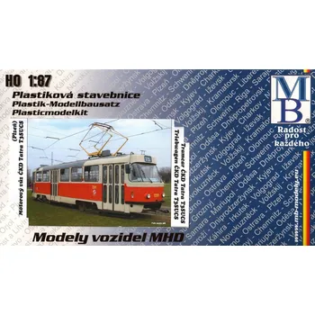 Plastikový model 1:87 Stavebnice tramvaje ČKD Tatra T3SUCS, DP Praha, epocha VI