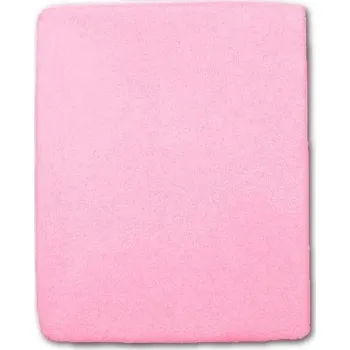 Prostěradlo NEW BABY Froté prostěradlo do postýlky 120x60 cm - růžová
